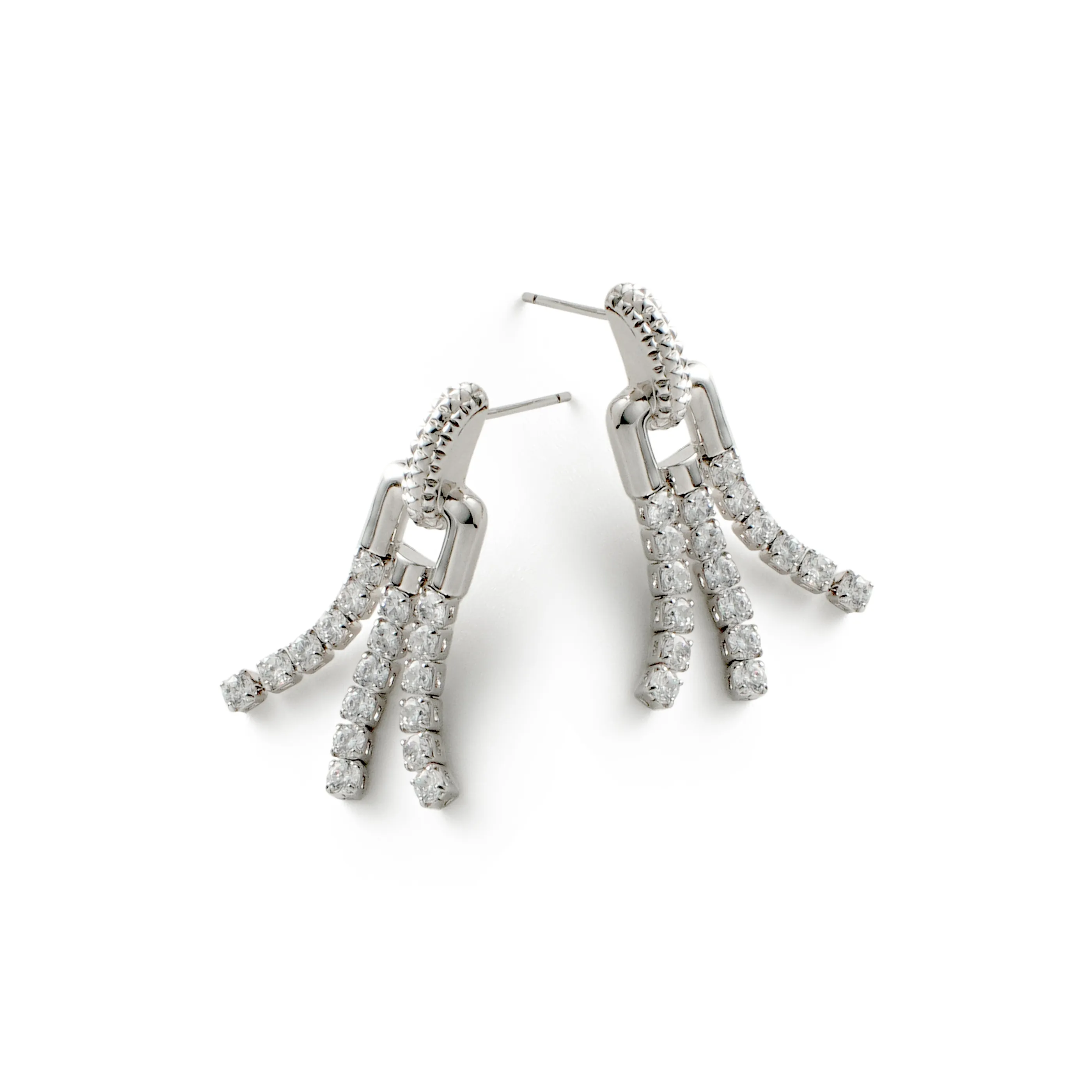 RSNY Серьги-гвоздики из меди с золотым покрытием женские