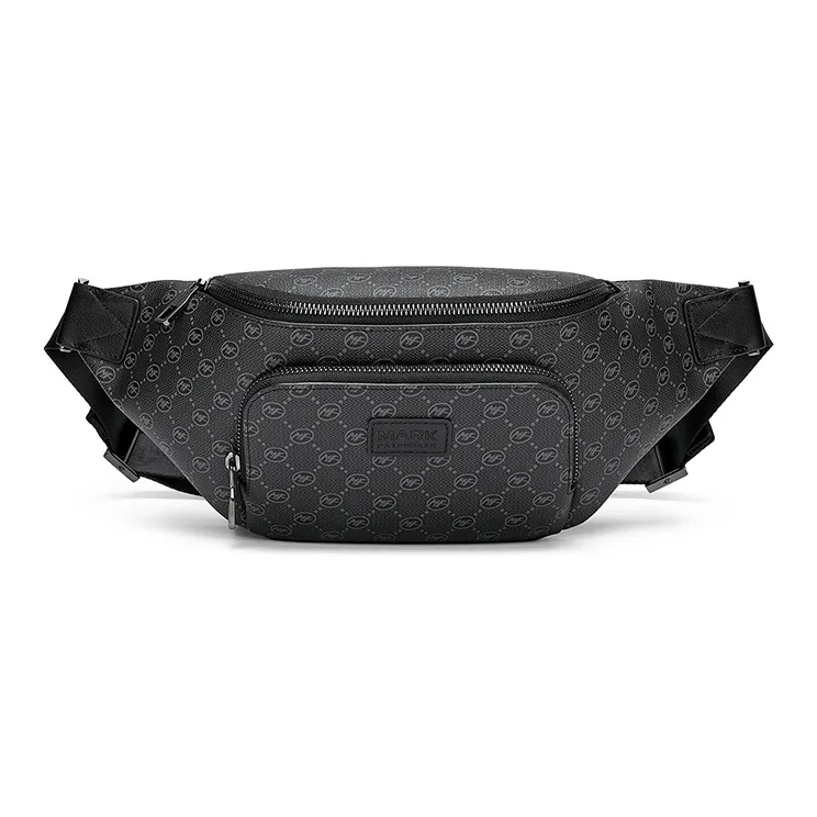 FAIRWHALE PVC Слинг-Сумка Поясная Сумка Стандартная Унисекс Черная