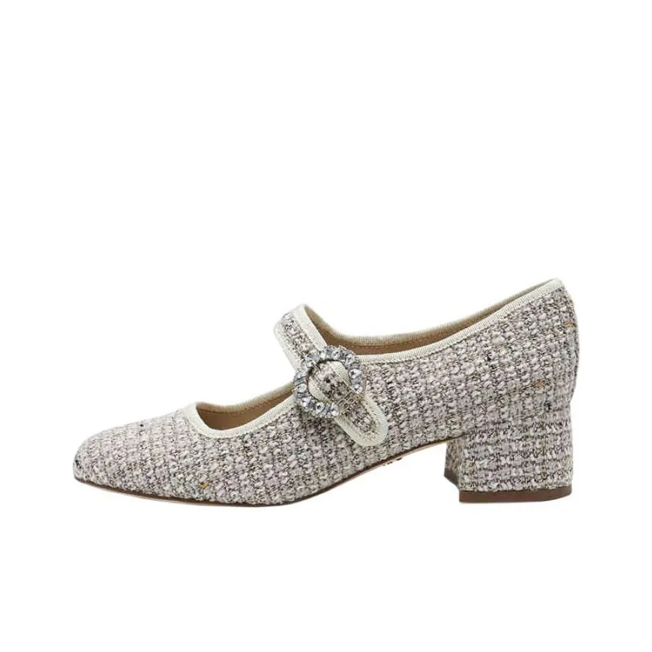 SAM EDELMAN Ruby Грубый каблук Туфли Мэри Джейн 4CM Женские