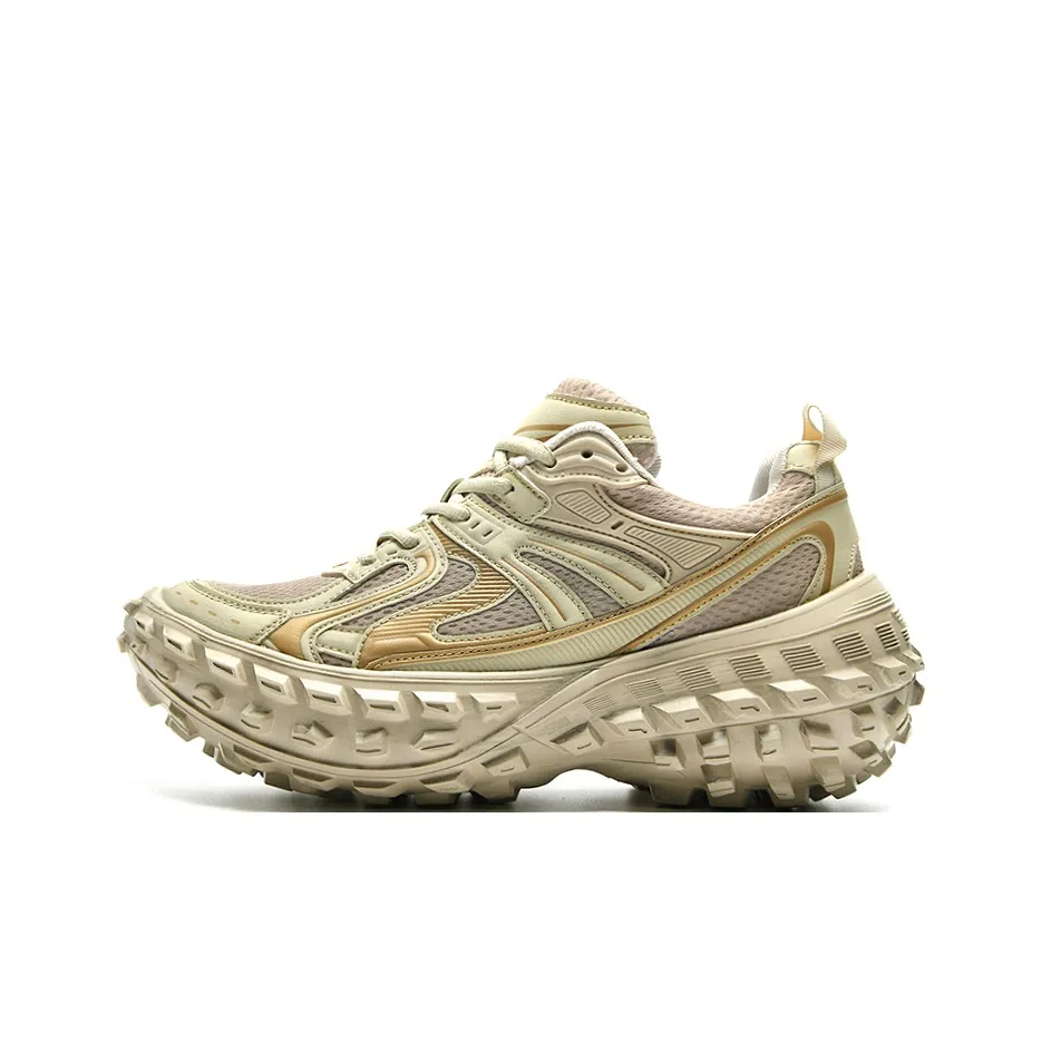 ORD Slip-resistant Abrasion-resistant Breathable Lightweight Увеличивающий высоту Низкий Топ Текс-Подошва Кроссовки Унисекс Коричневый