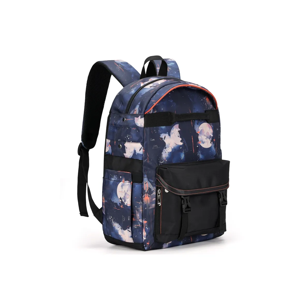 L&M Oxford Backpack Unisex Starry Blue