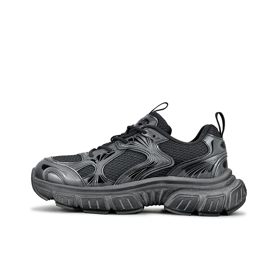 LuzaoT SUPER DRAG Низкие кеды, широкая подошва, черный, серый цвет, женские