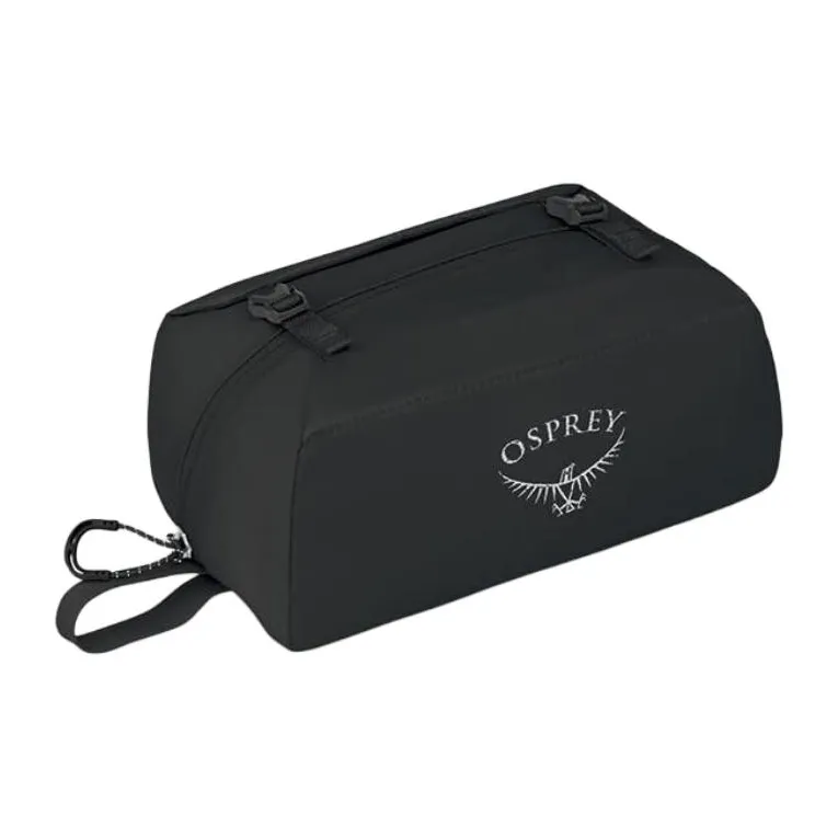 OSPREY Recycled Polyester Toiletry Bag, Makeup Bag Regular Unisex Black