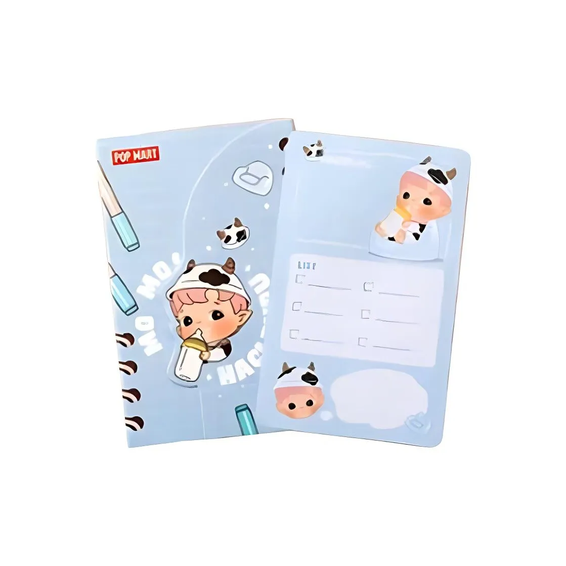 POP MART Коллаборация HACIPUPU Складные липкие заметки BOOK Мерч по IP