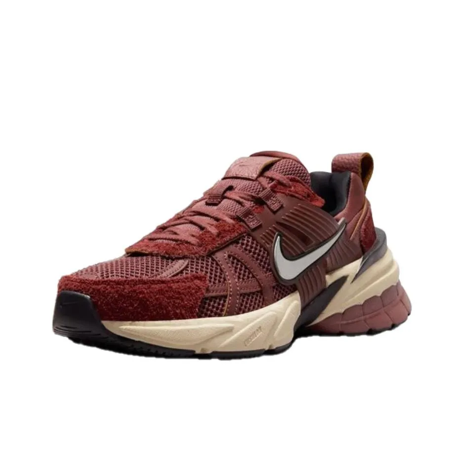 Nike V2K Run Slip-resistant Abrasion-resistant Low Top Casual Running Shoes Women's Red Найк V2K Run Противоскользящий Устойчивый к истиранию Низкий Топ Повседневные Беговые Кроссовки Женские Красные