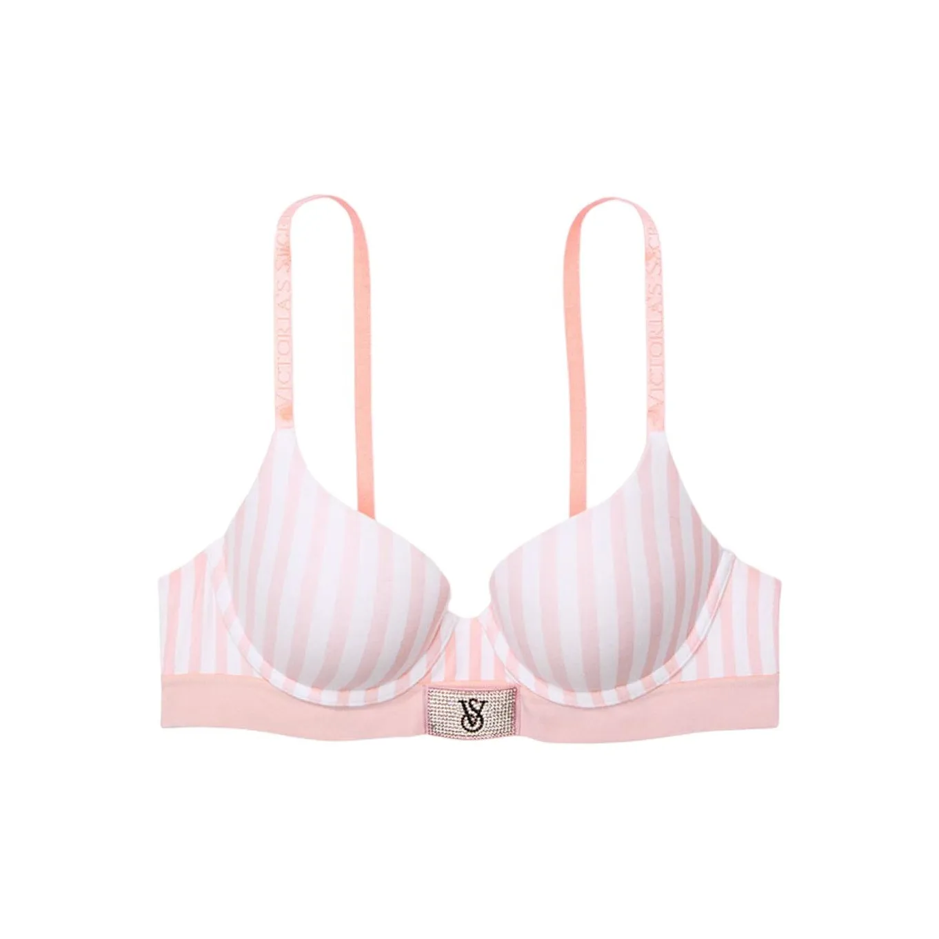Victoria's Secret Bra Women's Pink White Stripes