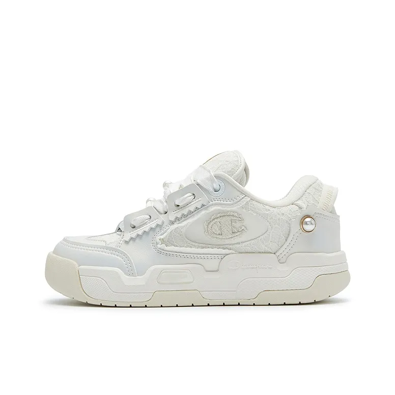 Champion Low Top Скейтборд Кроссовки Женские Pearl White Milk White
