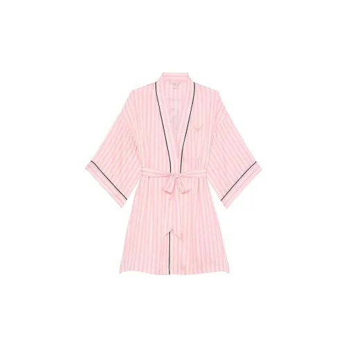 Victoria's Secret Розовые полосы Женские Банные халаты