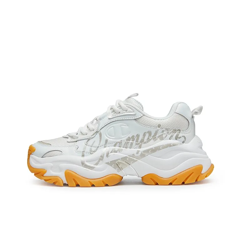 Champion Low Top Chunky Sneakers Women's Pearl White/Champagne Gold