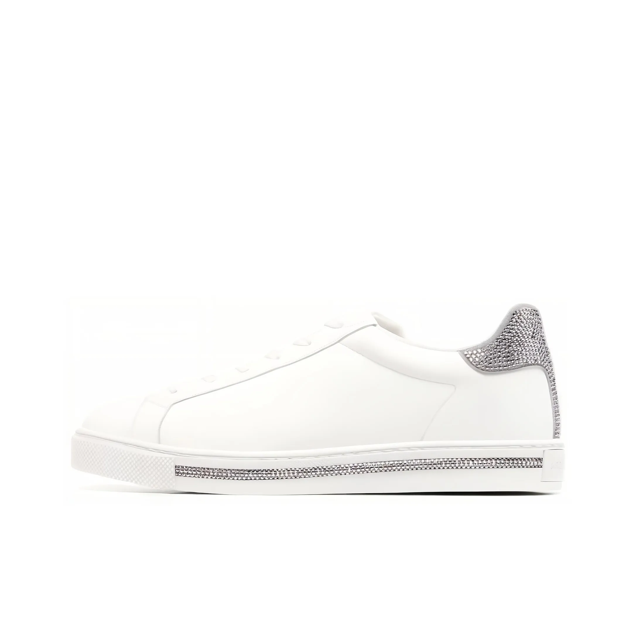 RENE CAOVILLA Slip Resistant Low Top Skateboard Shoes Women's White