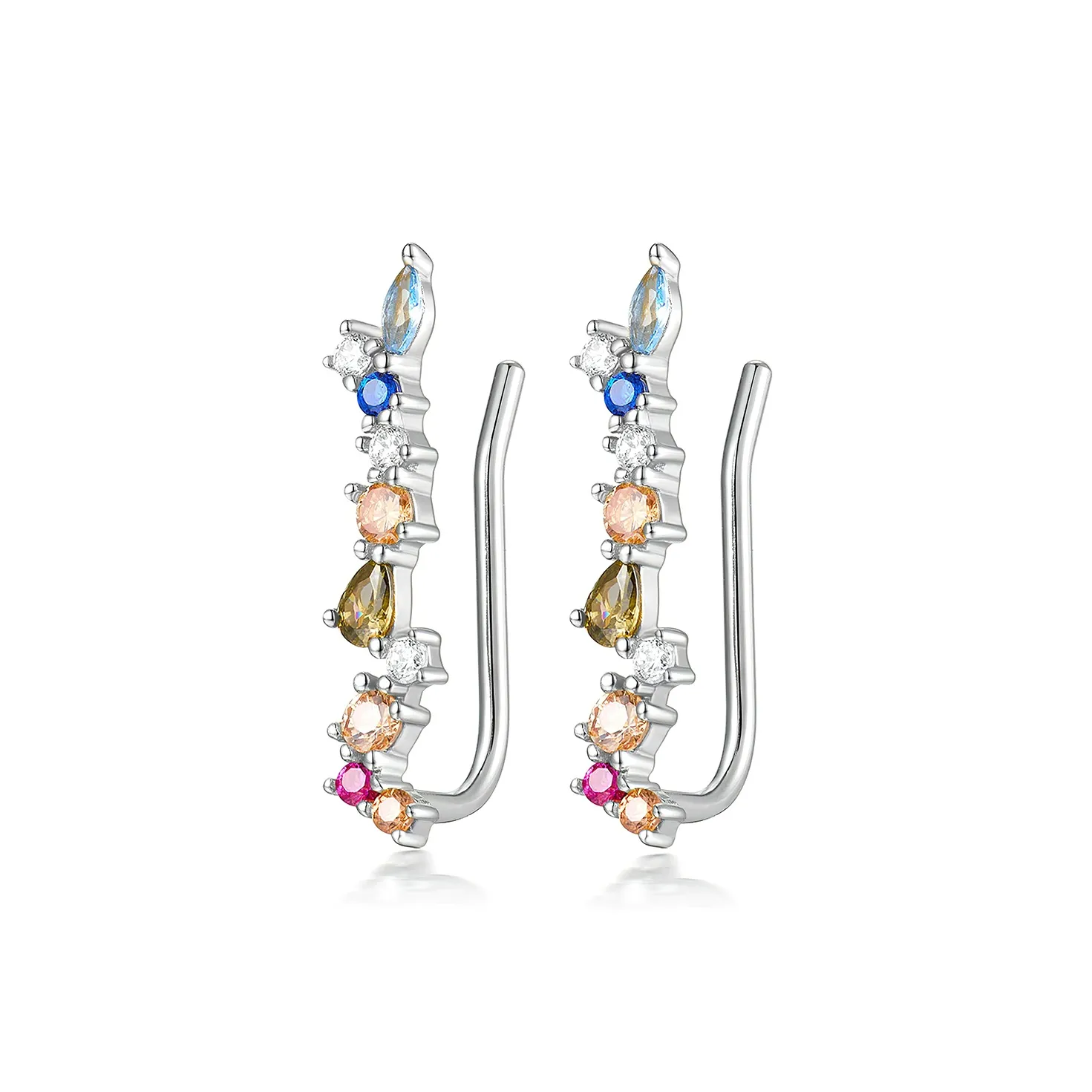 BLESSED BULLET S925 Серебряные Серьги-гвоздики из стерлингового серебра Женские