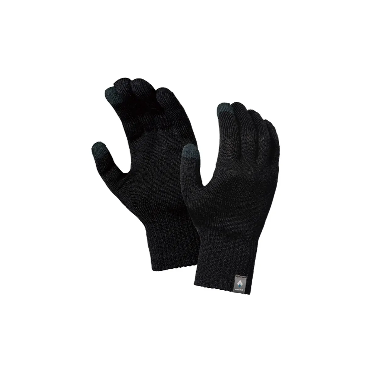 MONTBELL Sheep Wool Polyester Acrylic Elastane Knitted Gloves Unisex Black Red Blue MONTBELL Овечья шерсть Полиэстер Акрил Эластан Вязаные перчатки Унисекс Черный Красный Синий