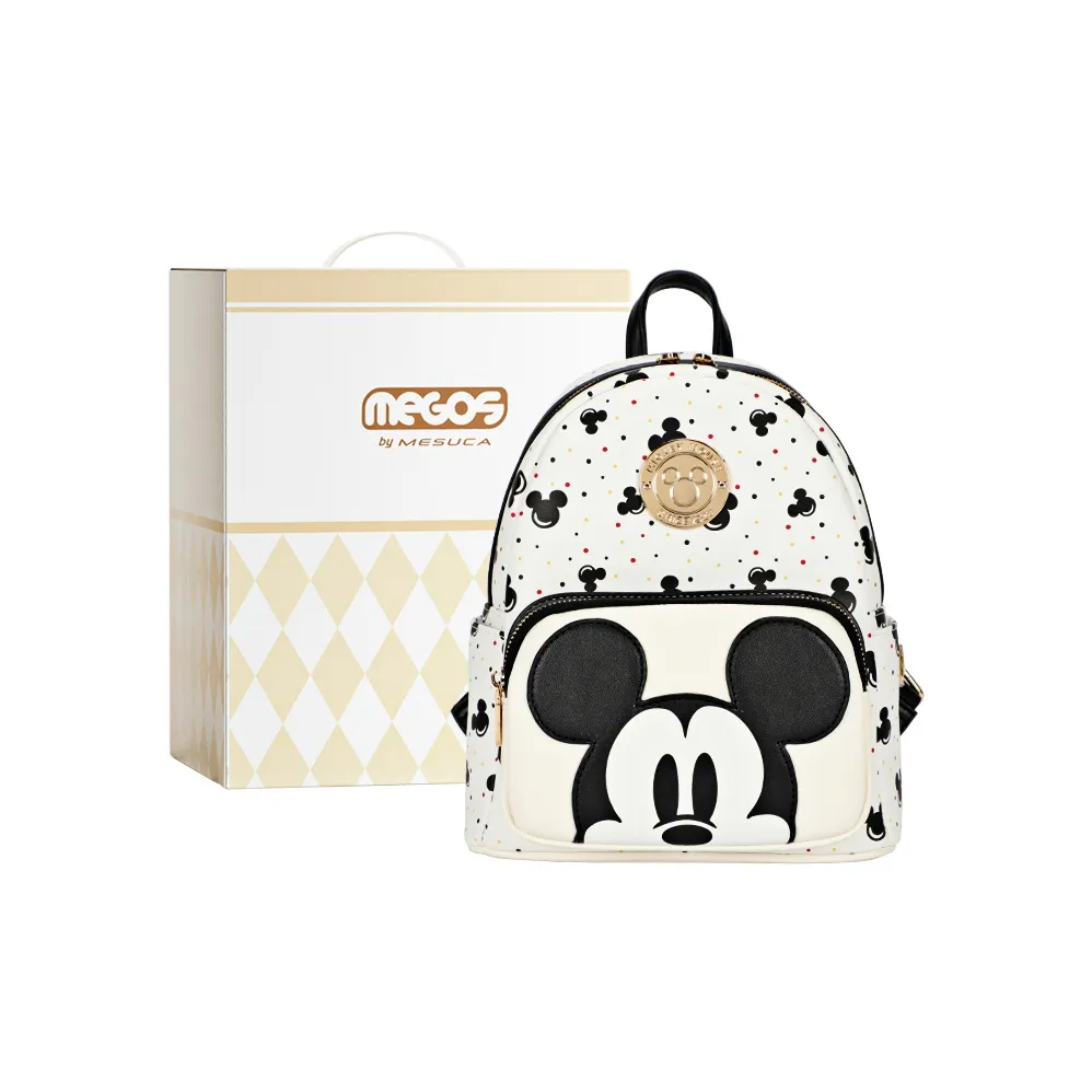 MESUCA Disney Collection Синтетическая кожа Рюкзак Стандартный Унисекс Белый Черный