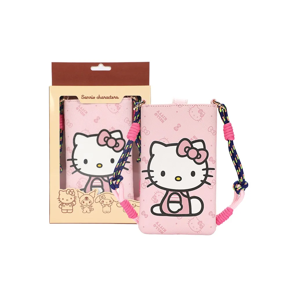 Sanrio Hello Kitty Kuroimi Синтетическая кожа Чехол для телефона Сумка через плечо Стандартная Женская