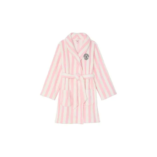 Victoria's Secret Розовые полосы Женские Банные халаты