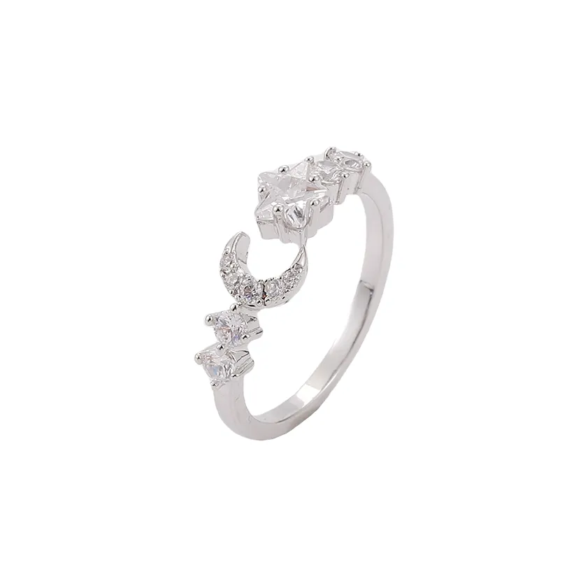 Кольца Vegetarian из меди с цирконием унисекс