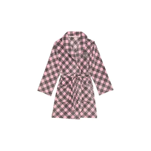 Victoria's Secret Розовая клетка Женские Банные халаты