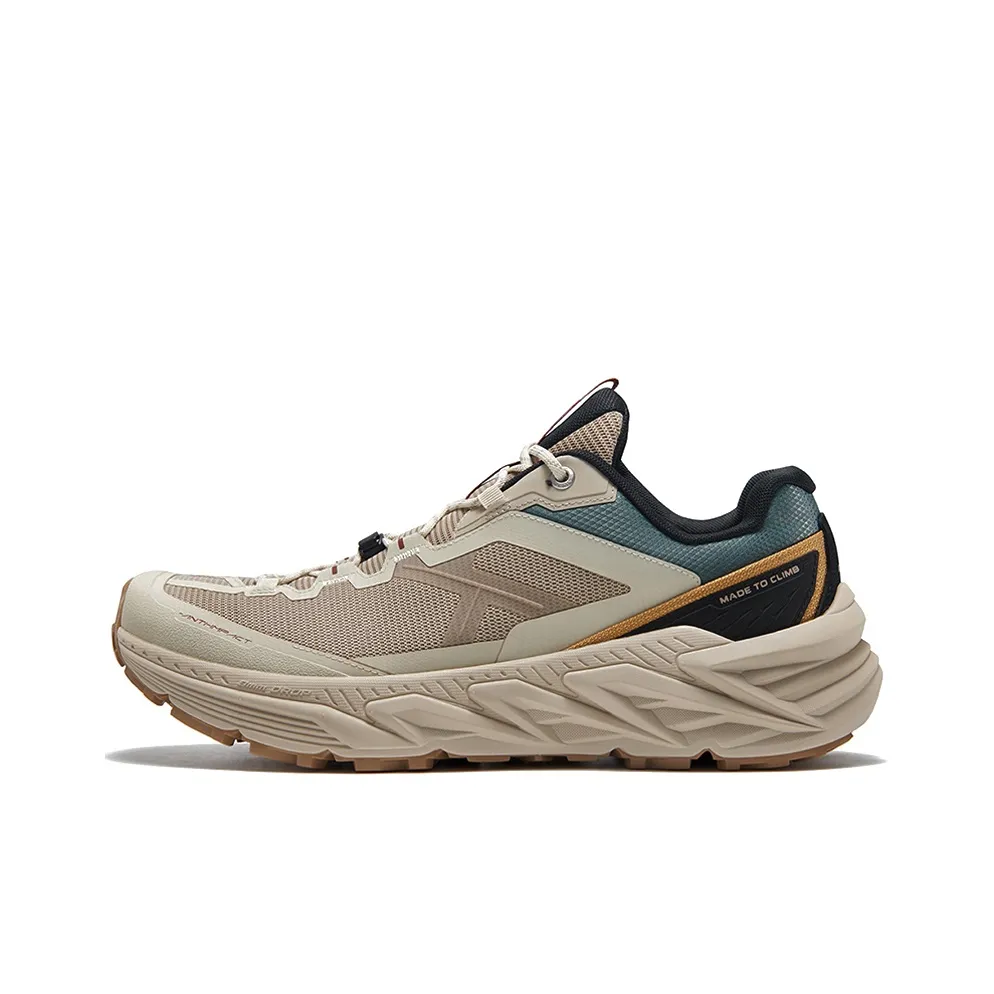KAILAS Anti Slip And Wear Resistant Breathable Low Top Hiking Trekking Shoes Men's Sandstone/Birch White