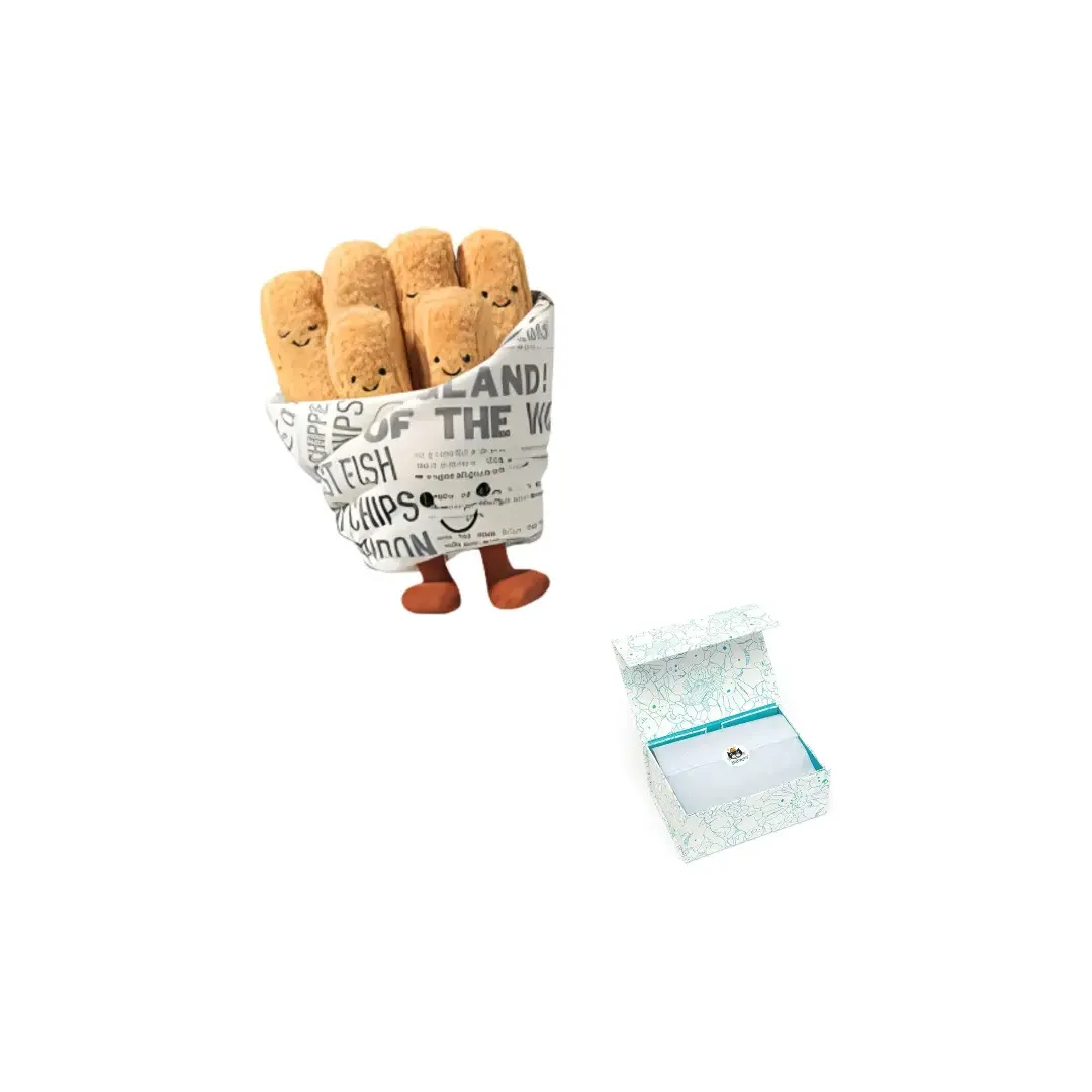 JELLYCAT Fun Food Collection AMUSEABLES COSY CHIPS Fried French Fries Box Included Dolls Plush Doll Small Size High