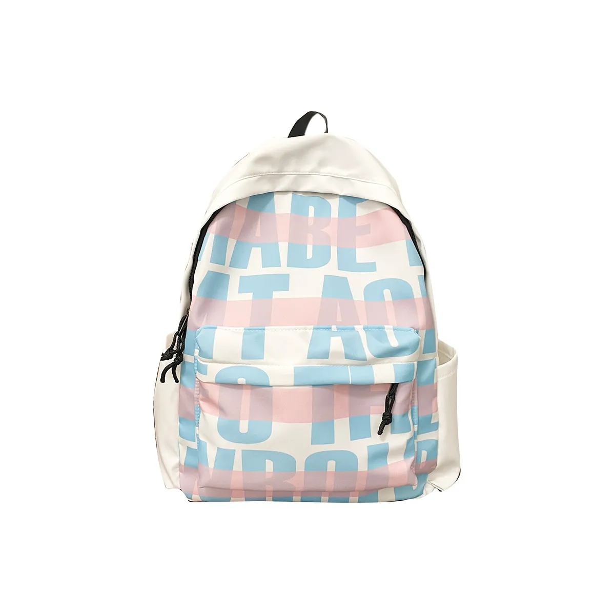 HCXK Nylon Fabric Backpack Regular Women's Black/Silver/Blue/Green/Pink