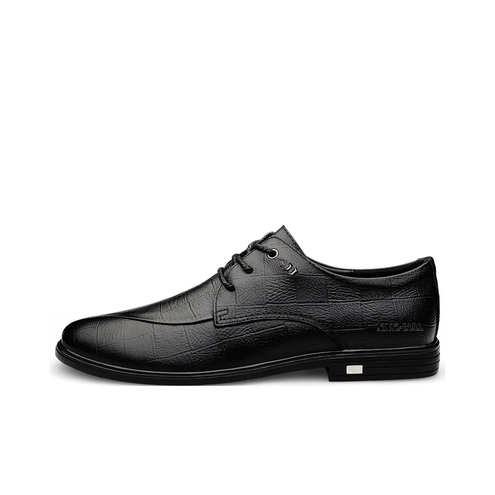 XIMO BULL Dress Shoes Men's Low Top Black/Brown