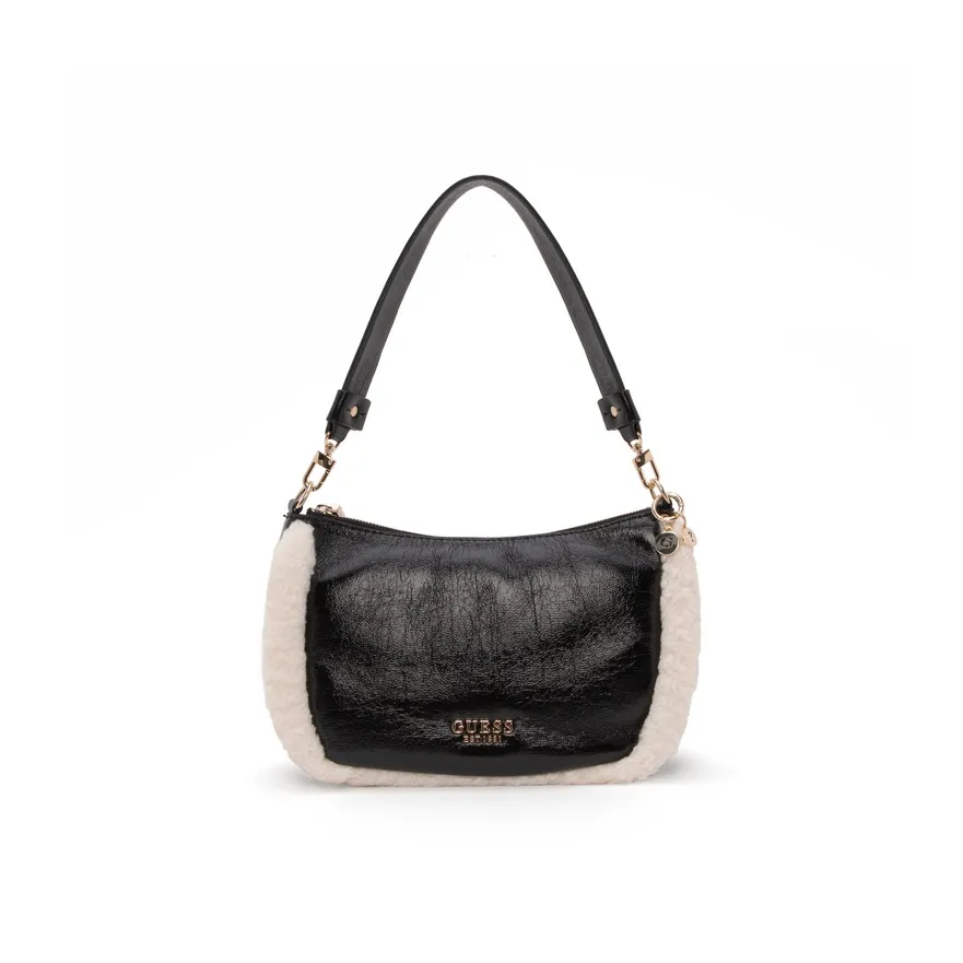 GUESS Artificial Leather Handbag, Shoulder Bag Women's Black