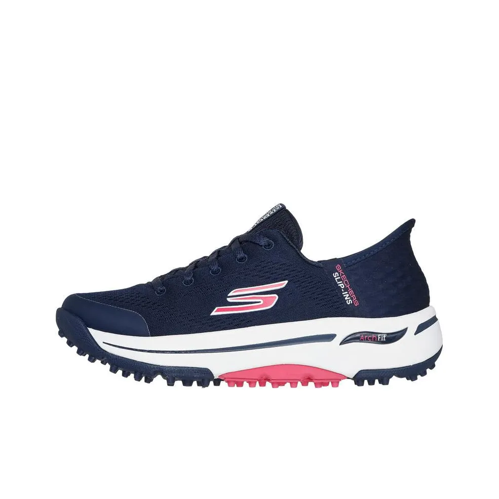 Skechers Go Golf Collection Low Top Golf Shoes Women's Blue Pink