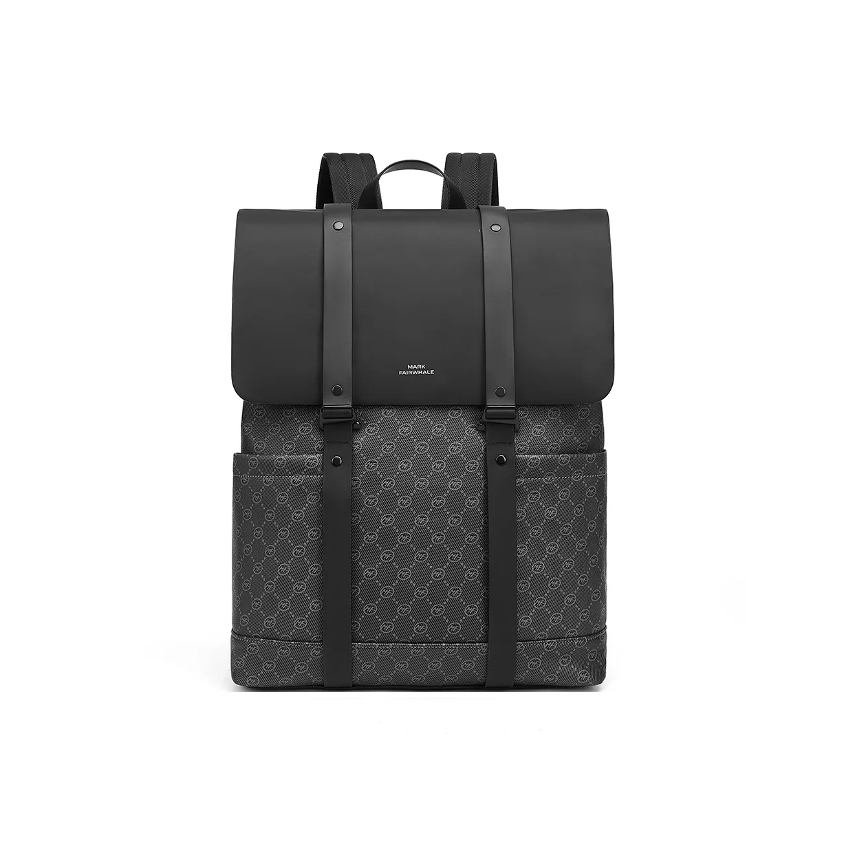 FAIRWHALE Рюкзак из синтетической кожи сумка для ноутбука обычный мужской черный