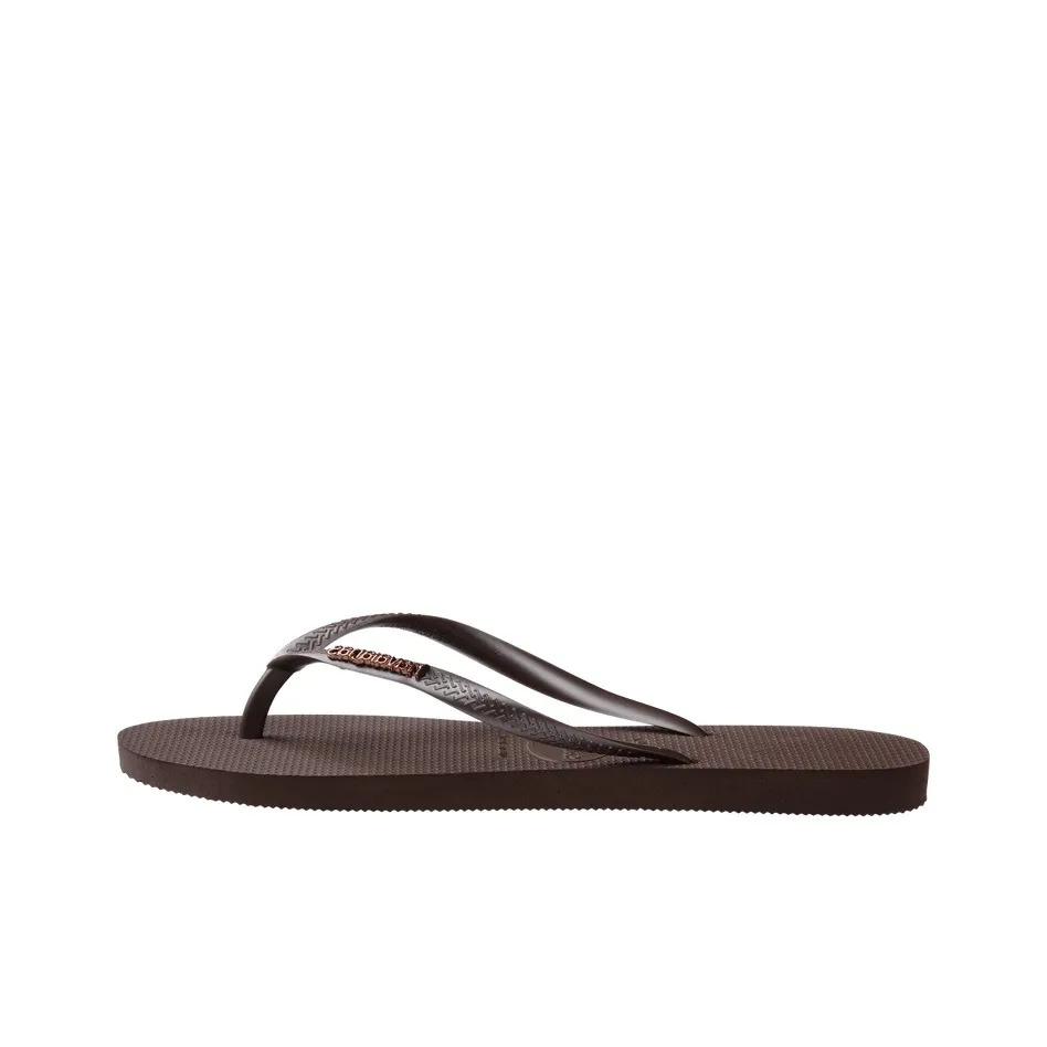 Havaianas Резиновая подошва устойчивые шлепанцы женские темно-кофейный цвет