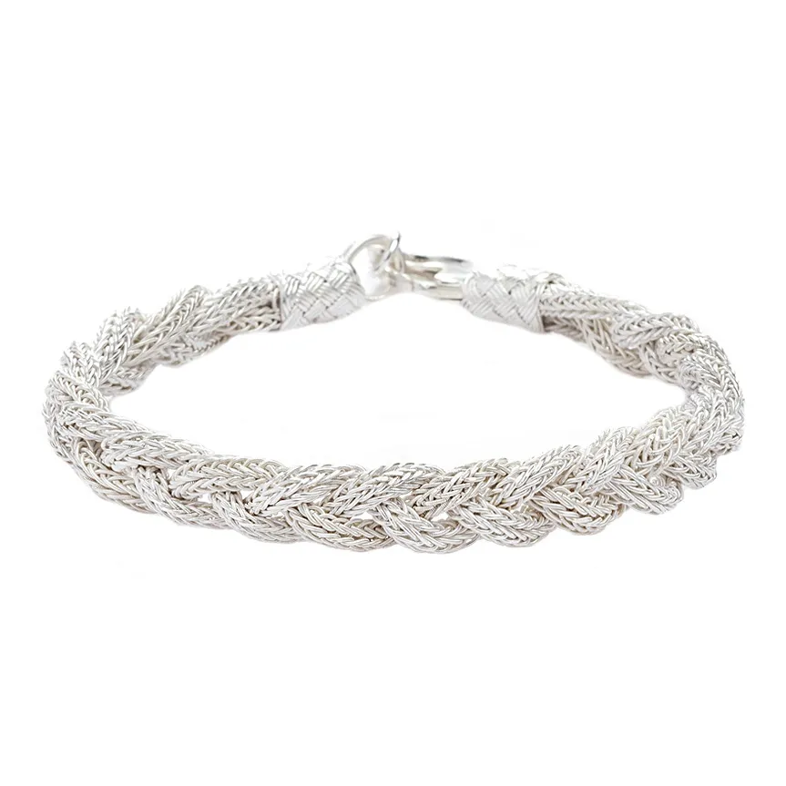 LUCKYMOJO 990 Silver Pure Silver Bracelets Unisex