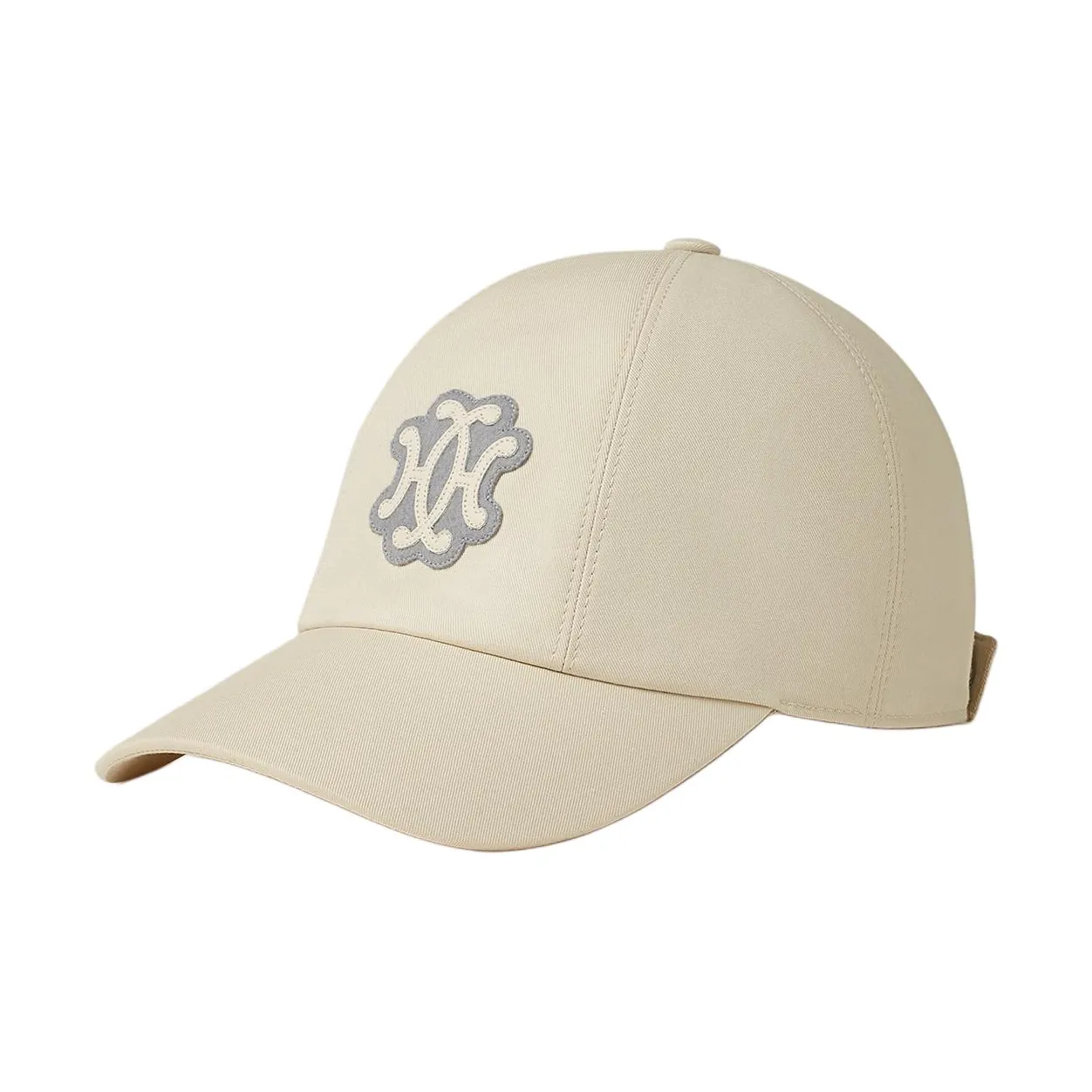 HERMES Cotton Baseball Caps Women's White