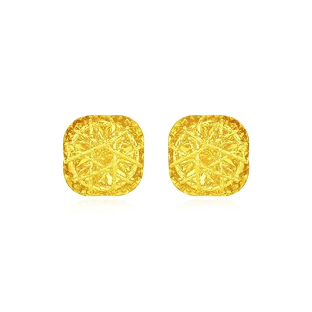 Bailijin 18K Gold Stud Earrings Unisex