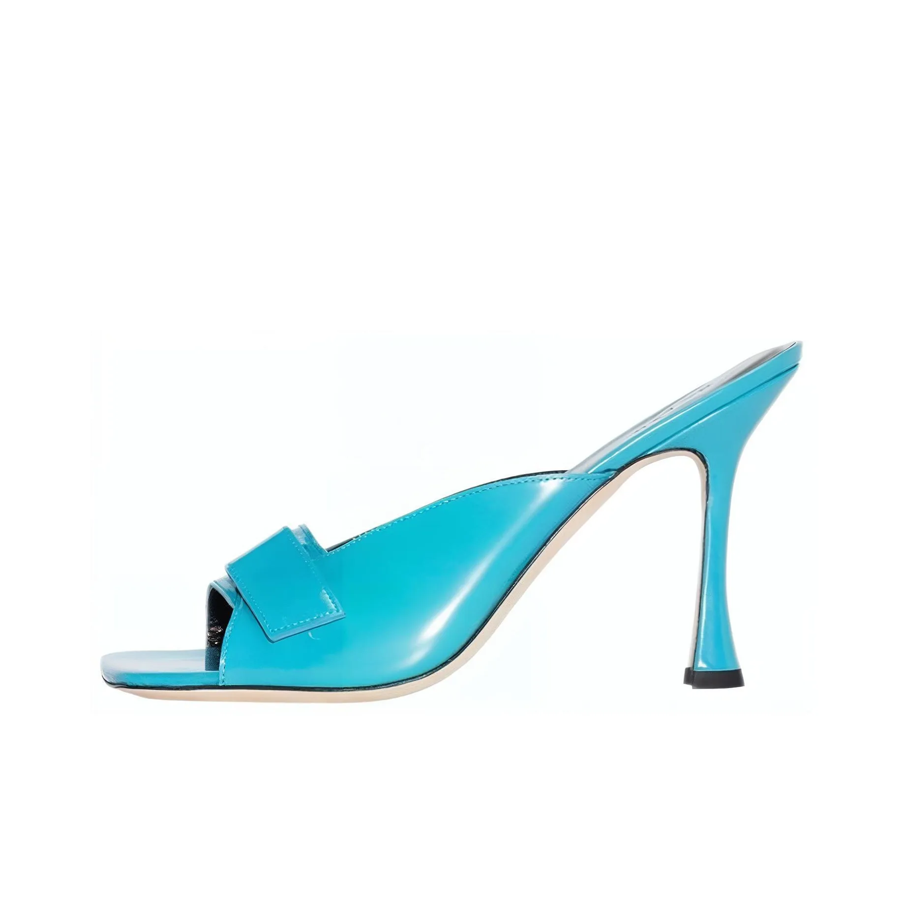 By Far Squared Toe Stiletto Heel Sandals Women's