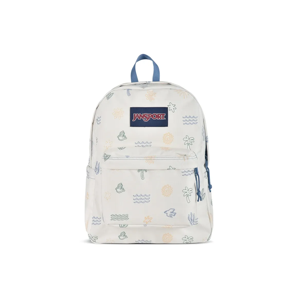 JanSport Fabric Backpack Unisex Island Coconut Ecru