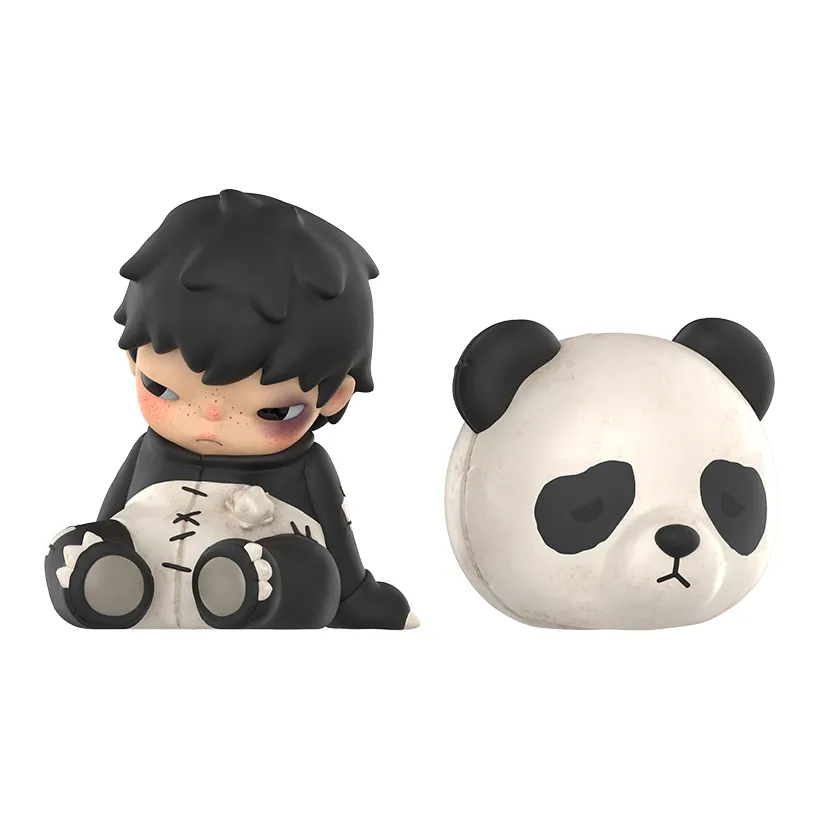 POP MART Hirono Panda Figure Doll Hang Tag Box