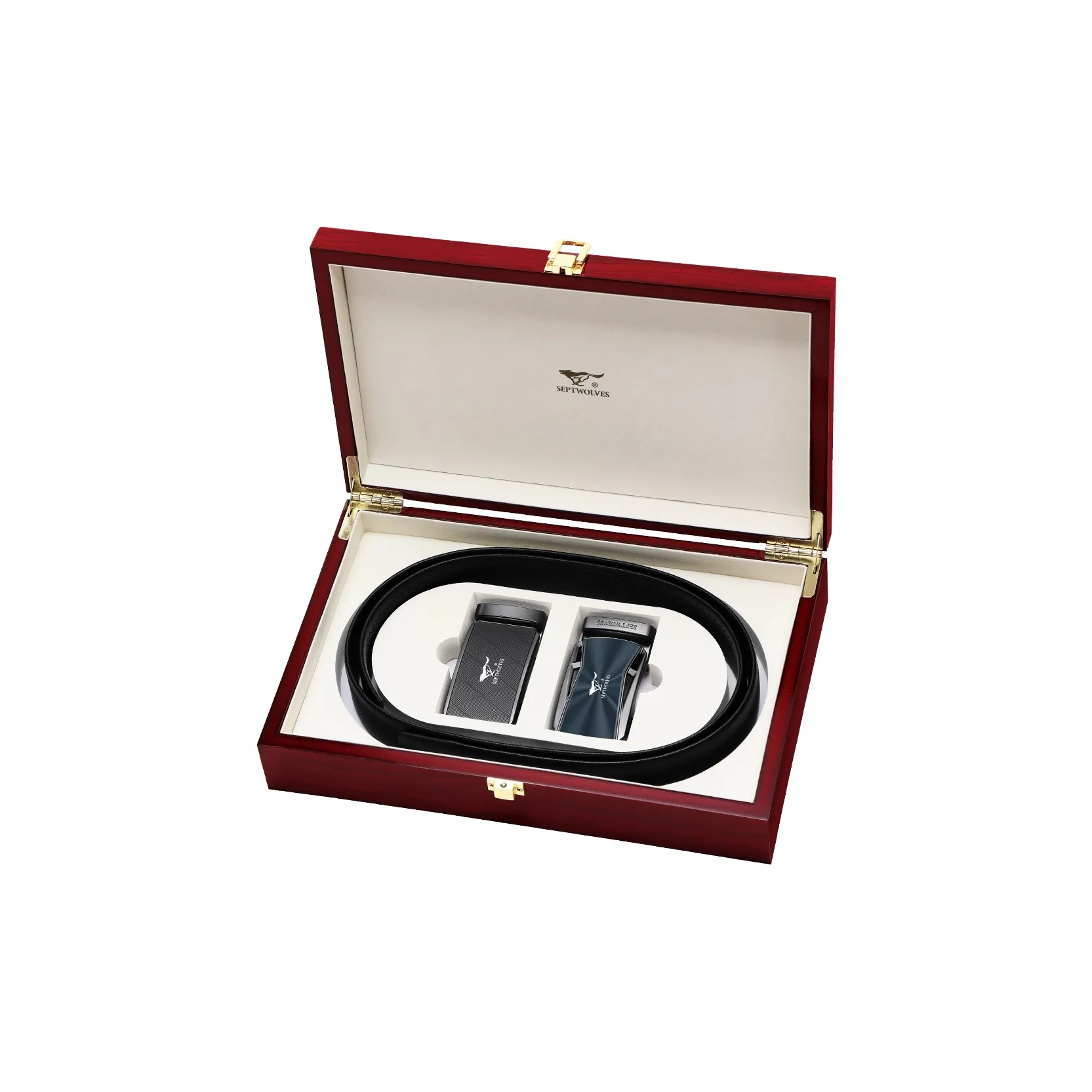 SEPTWOLVES Genuine Leather Luxury Brand Belt Men's Style 3.5CM