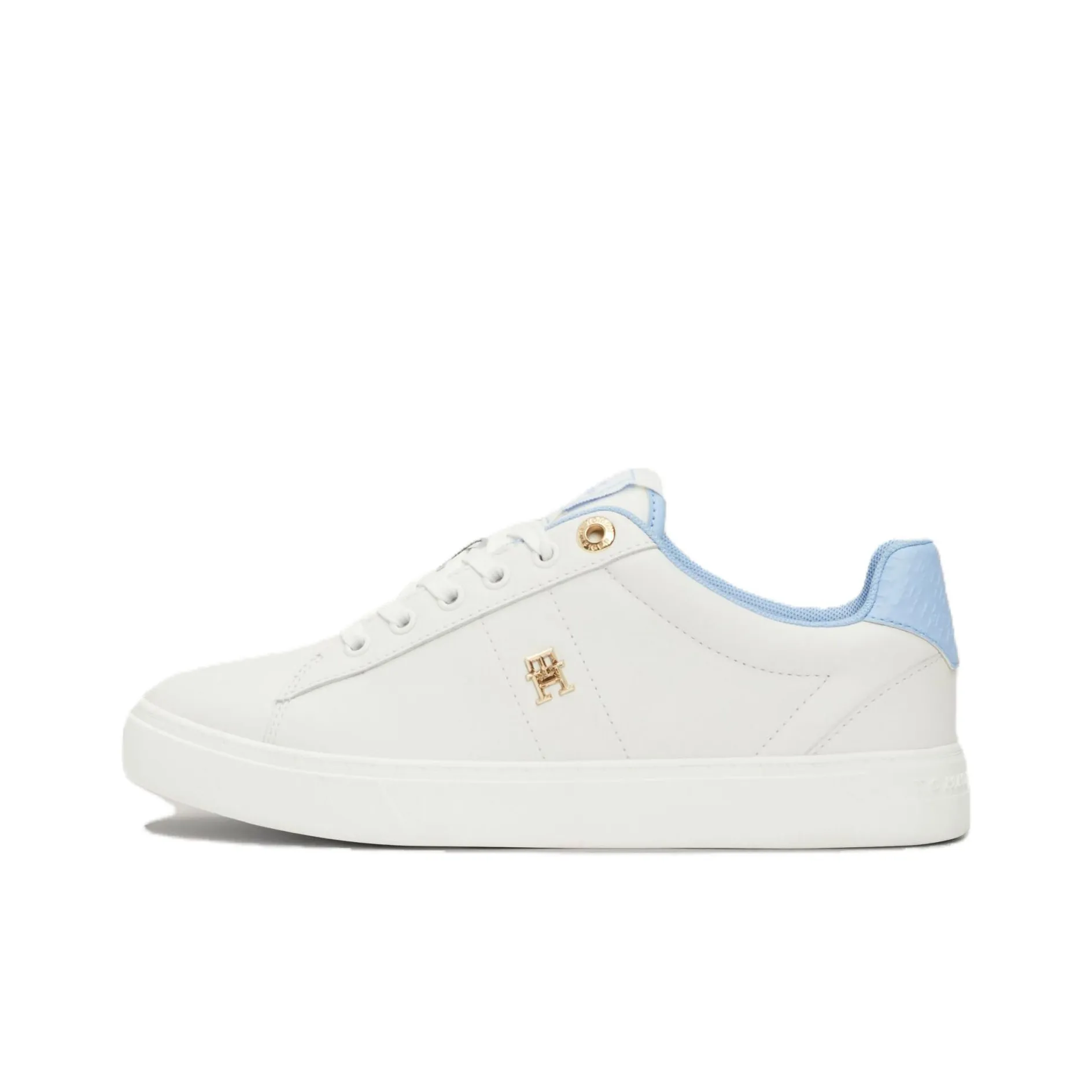 Tommy Hilfiger Essential Low Top Skateboard Shoes Women's White Blue