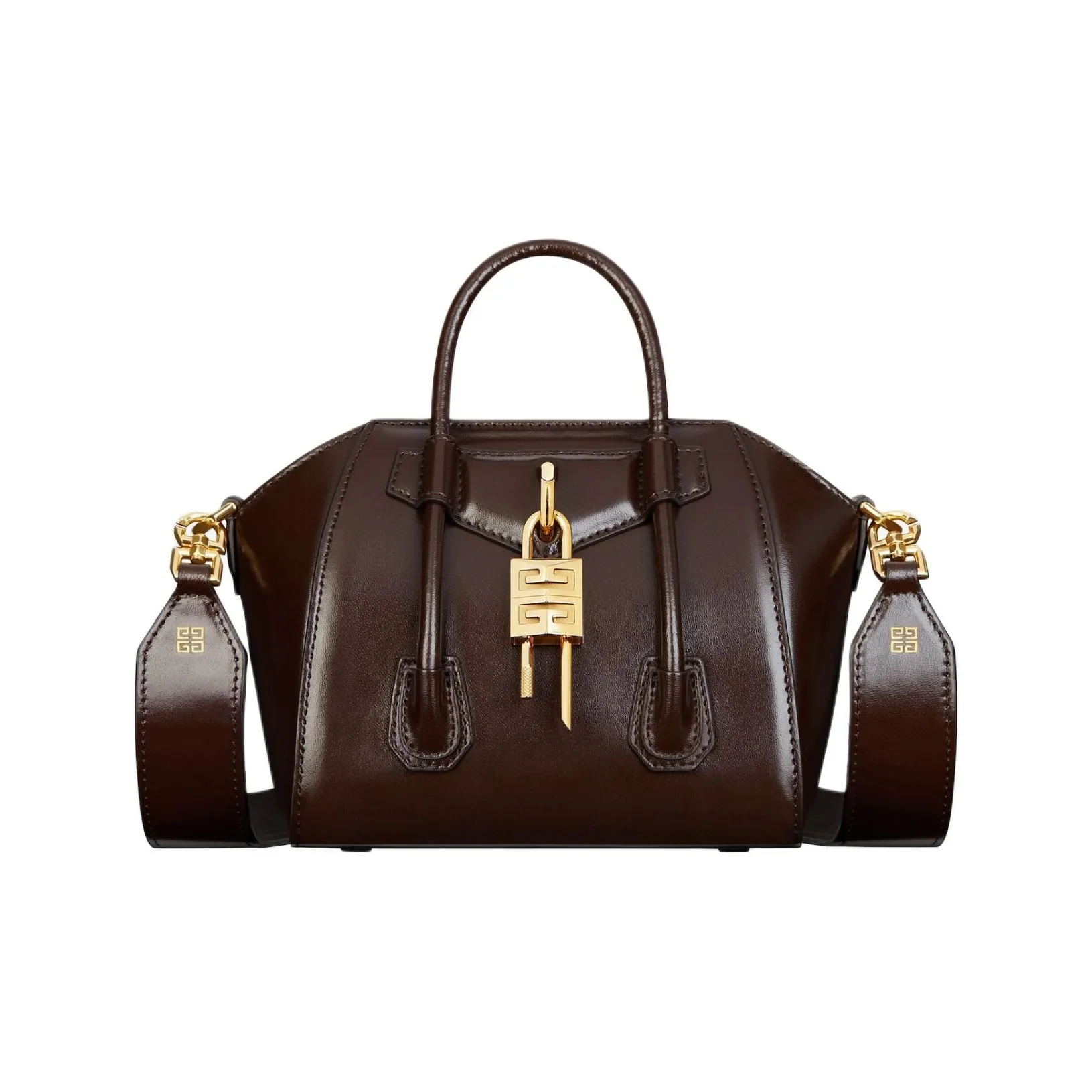 Givenchy Antigona Calfskin Shoulder Bag, Crossbody Bag, Handbag Mini Women's Ebony Brown