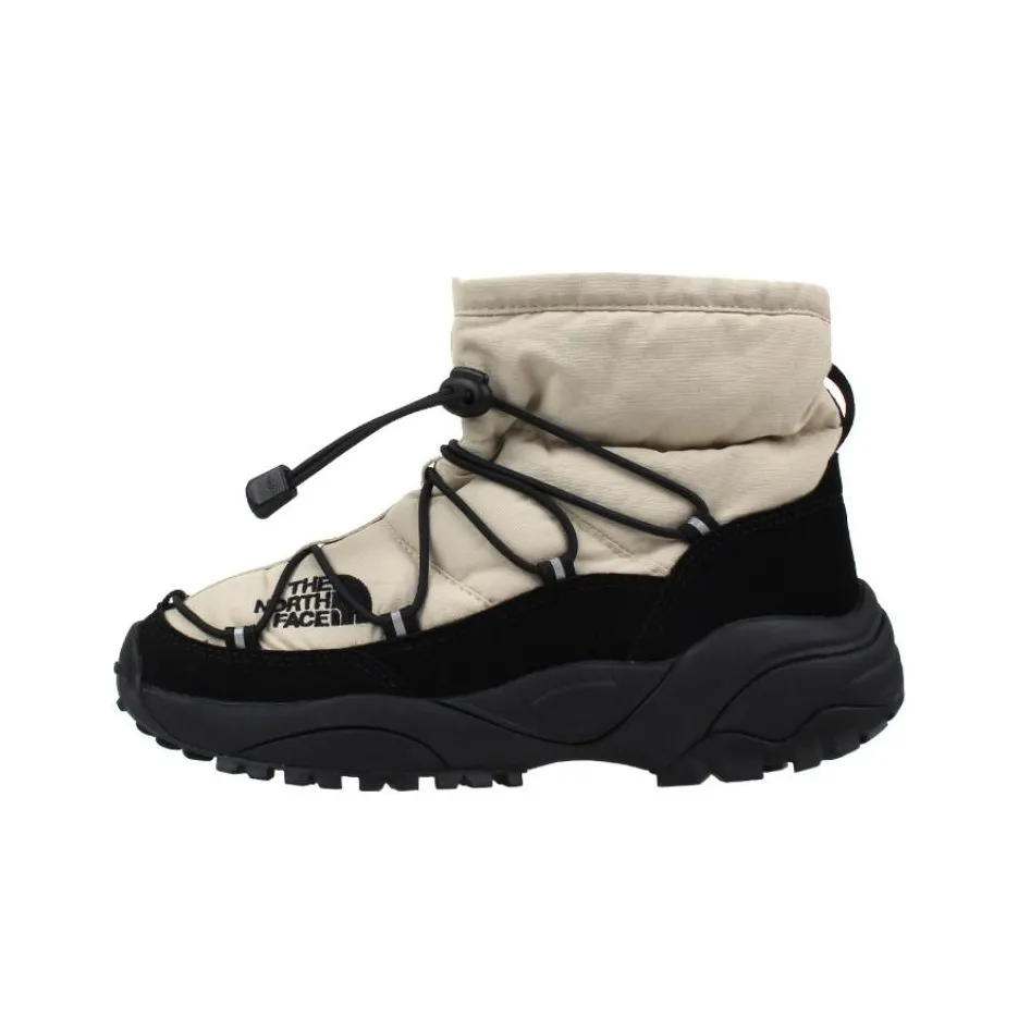 THE NORTH FACE BOREALIS Warm Wear Resistant Slip Resistant Short Snow Boots Unisex White Black