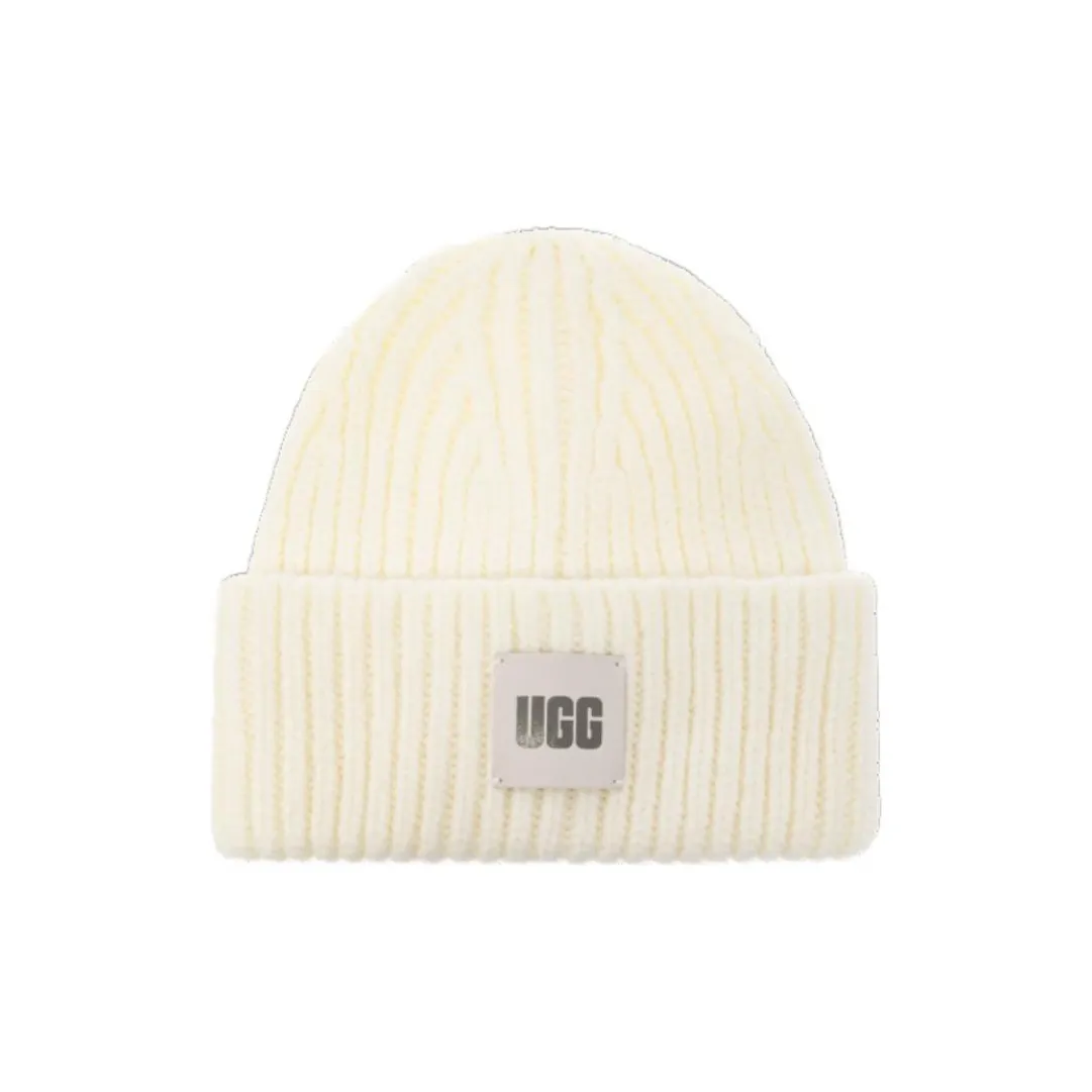 UGG Акрил Нейлон Wool Beanies Женские Белые