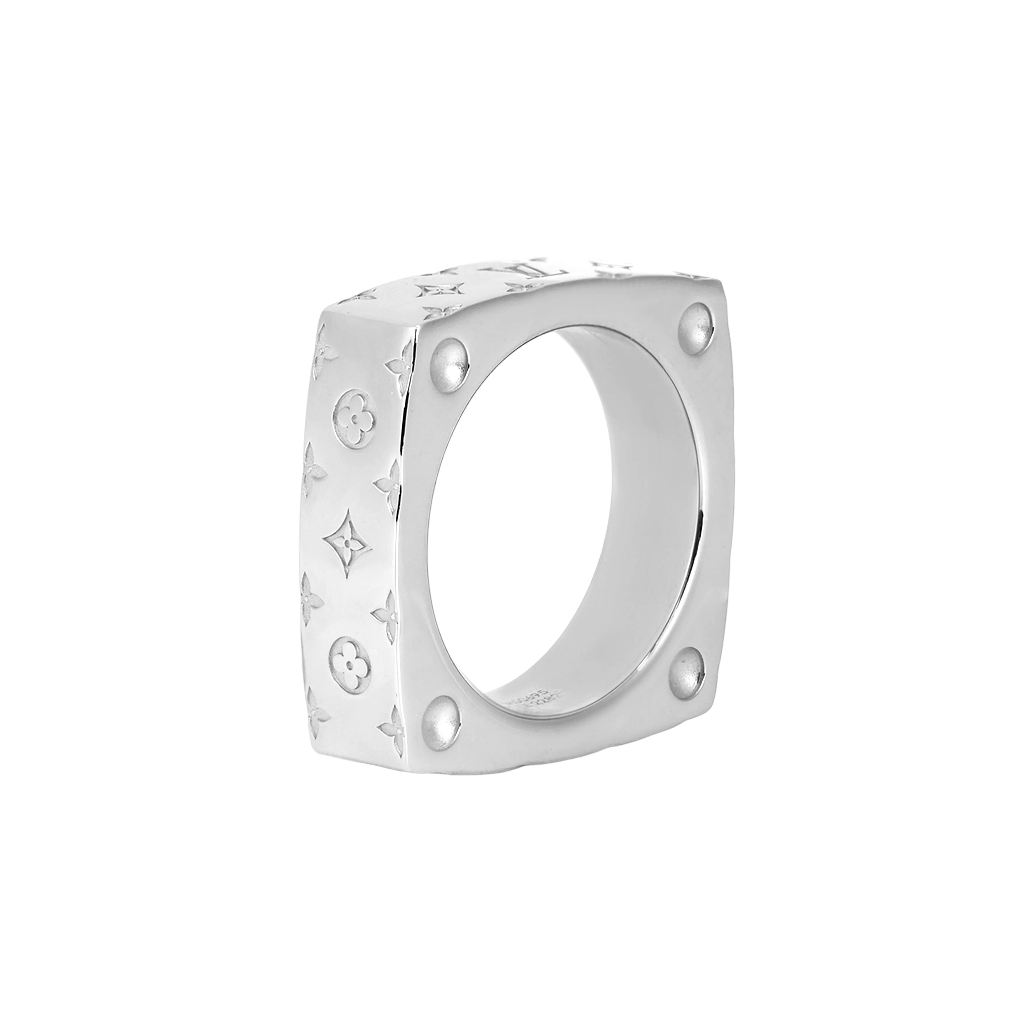 LOUIS VUITTON Металл Кольца Мужской Серебряный