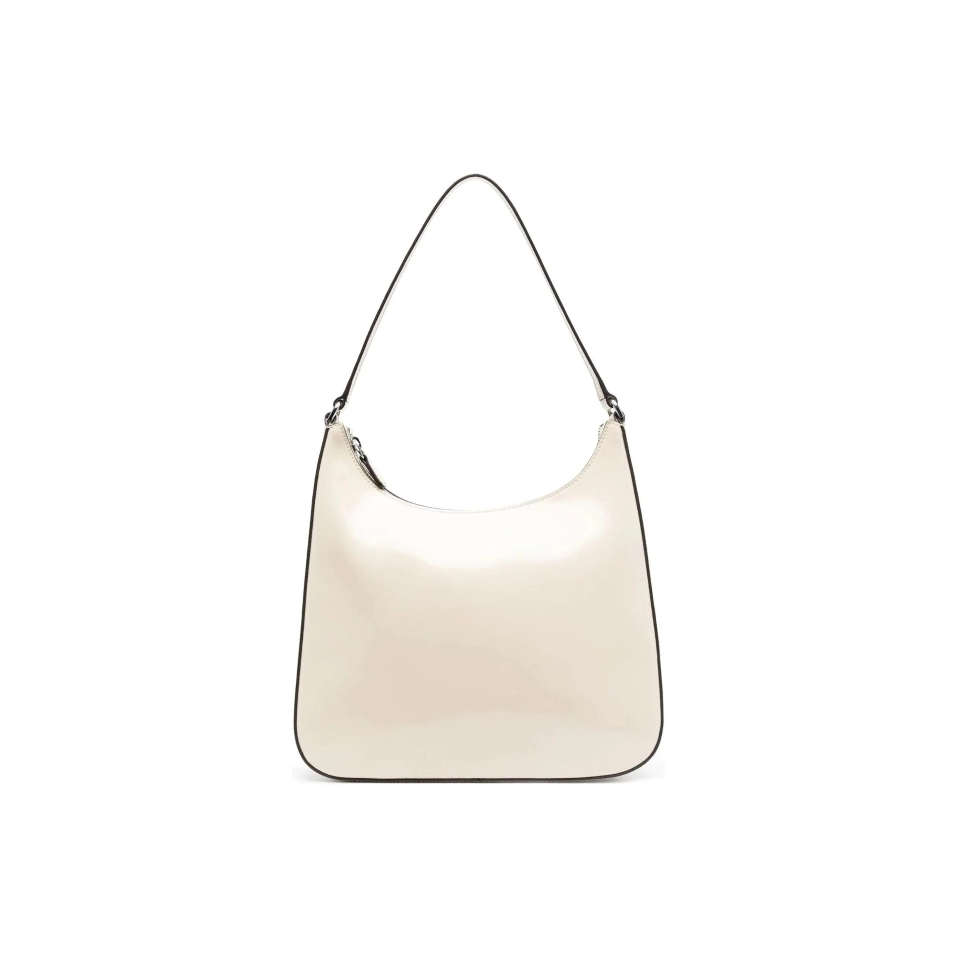 Staud Calfskin Handbag Shoulder Bag Women's White & Black