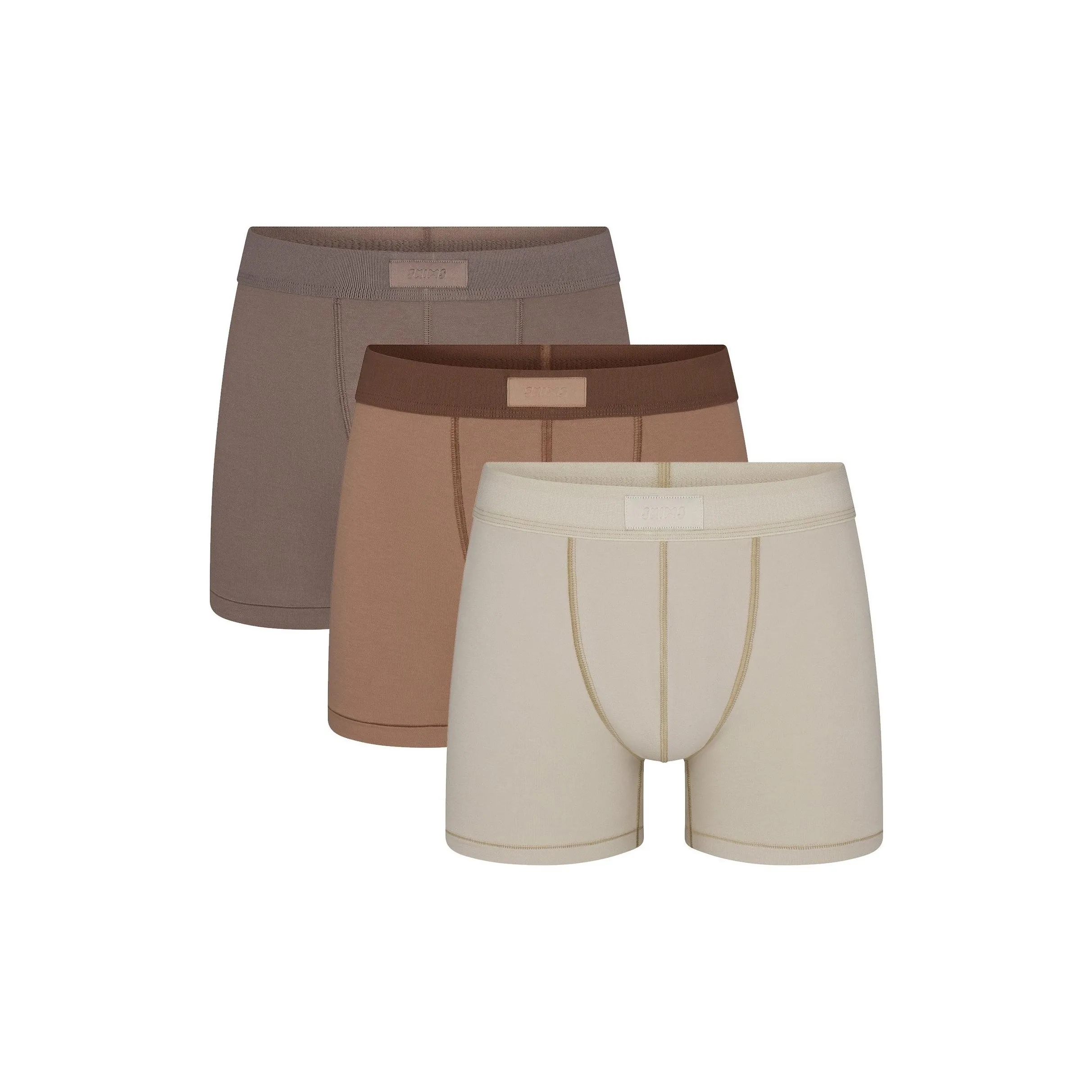 SKIMS FW24 COTTON MENS 3' BOXER BRIEF 3 PACK Underpants Men's 3 Pack Agate Multicolor