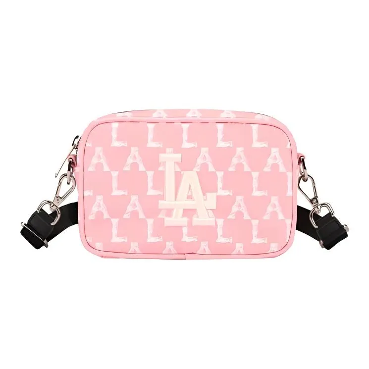 MLB MONOGRAM Коллекция Нейлоновая Сумка через плечо Стандартная Унисекс Вишневый цветок Розовый