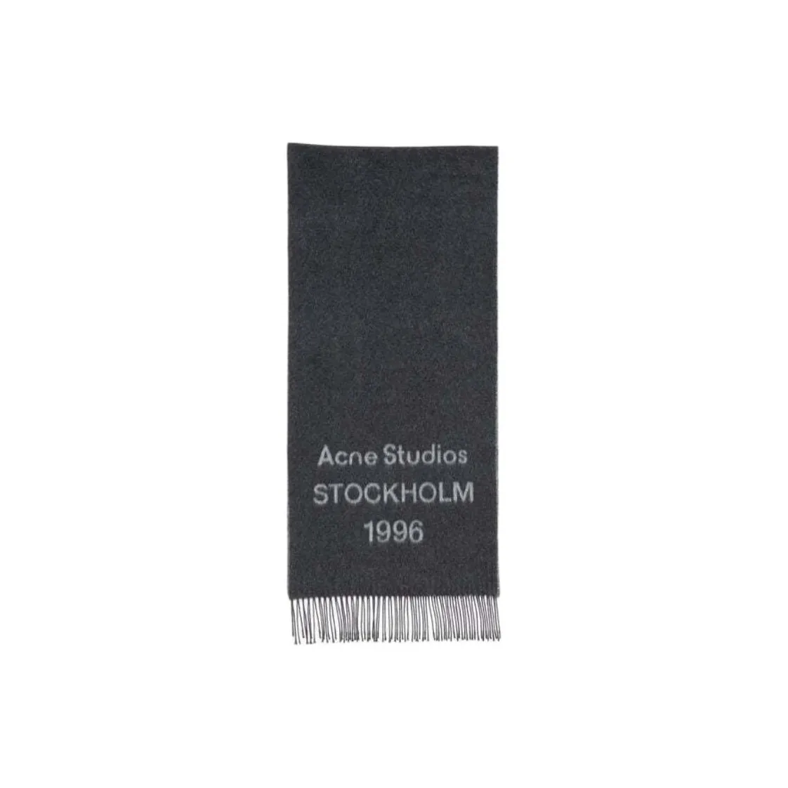 ACNE STUDIOS Шарфы из трикотажа Wool Knit Унисекс Черный