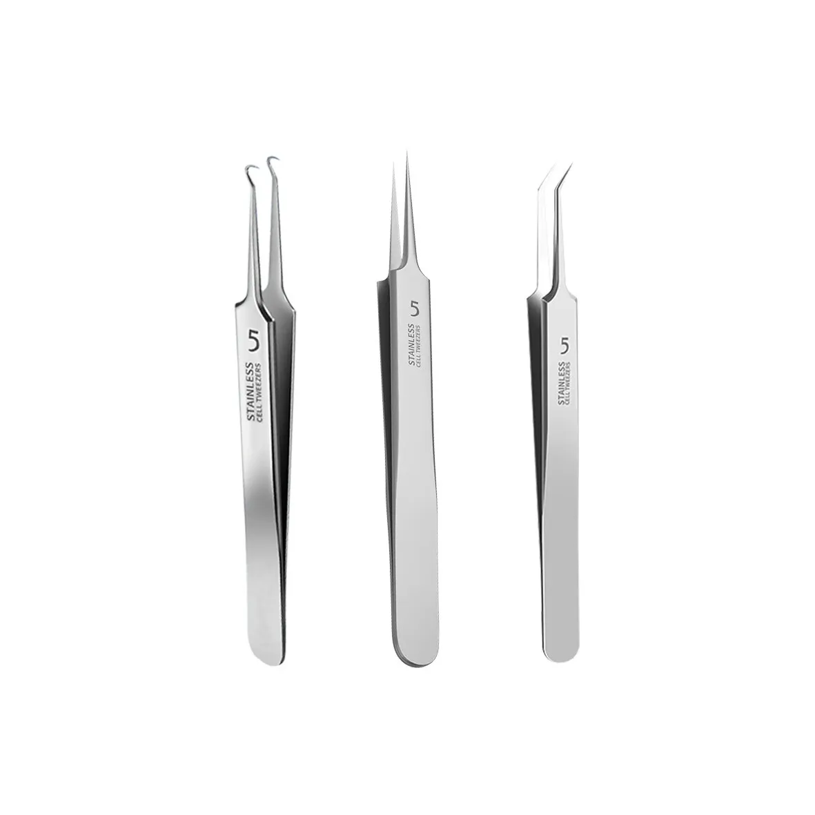 JIANYINGSHU Ultra Sharp Blackhead Remover Set Of 3 Make up Tools Blackhead Removal Needle