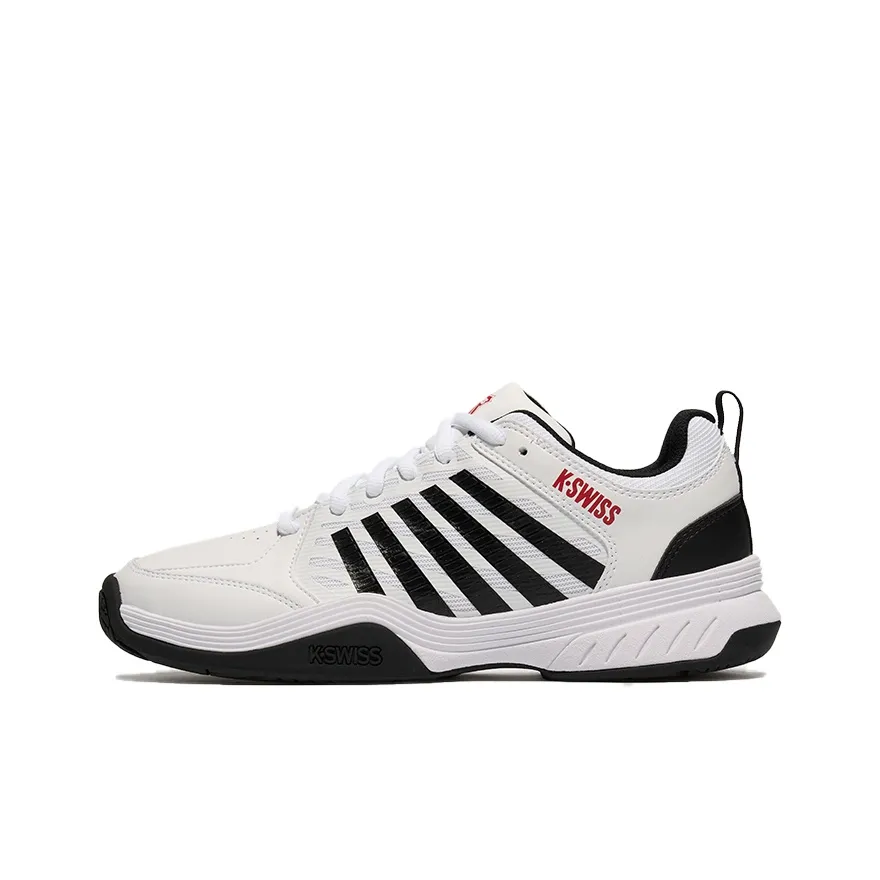 KSWISS Устойчивые к истиранию низкие кроссовки для тенниса мужские черно-белые