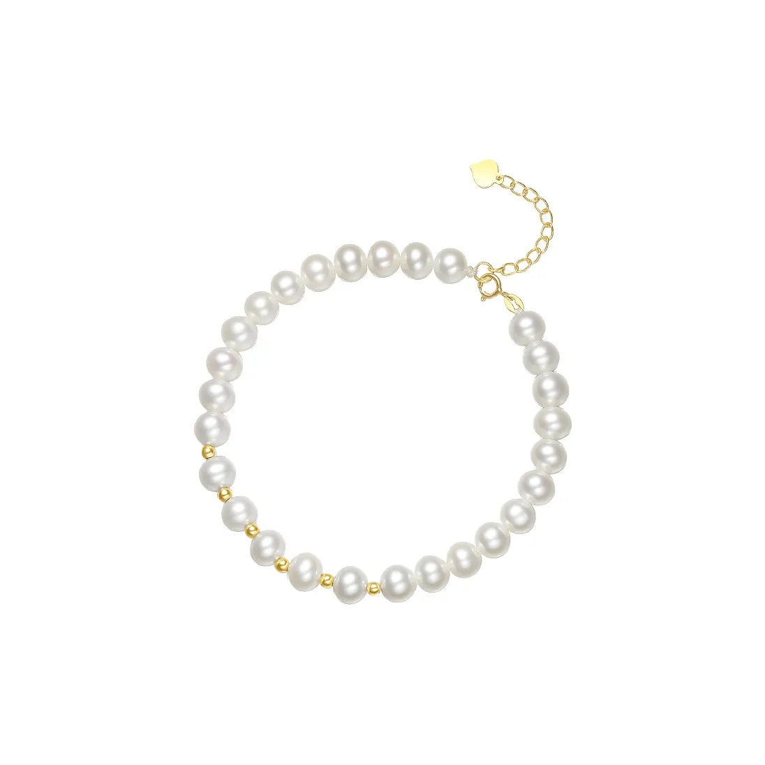 ZHOU LIU FU Freshwater Pearl Elegant Mini Gold Pearl Bracelet Women's