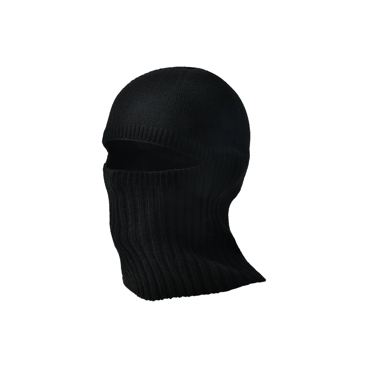 KENMONT Merino Wool Yarn Beanies Unisex Black Gray Color