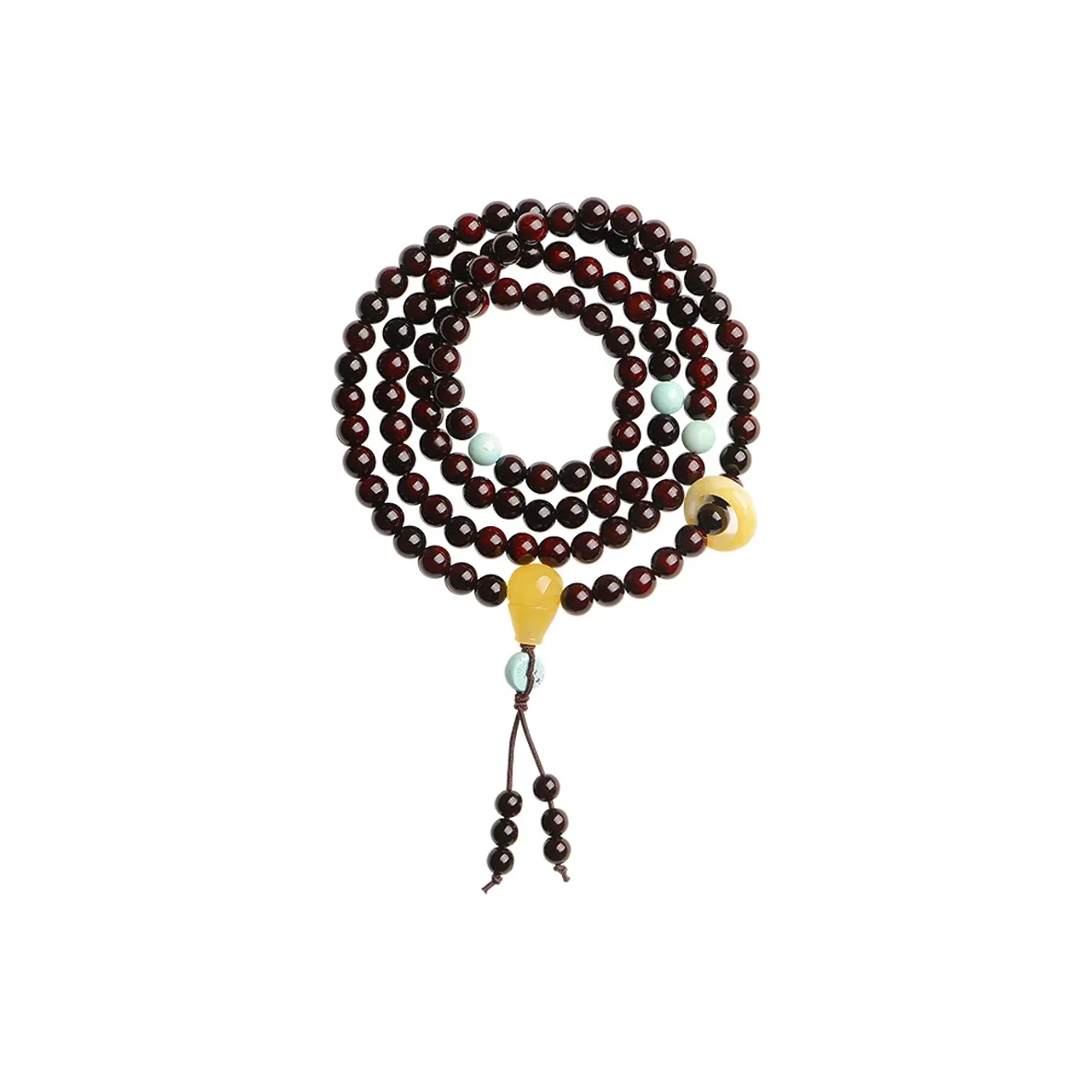 MUSHENGYUAN Small Leaf Red Sandalwood Bracelets Unisex